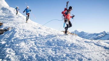 Kilian Jornet participa durante la Mezzalama 2017.