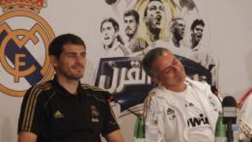 Mourinho y Casillas, durante una rueda de prensa.