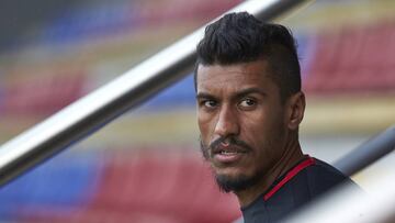 Paulinho durante un entrenamiento.