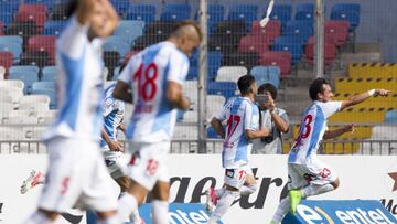 Futbol, Antofagasta vs Audax Italiano
 Duodecima fecha, campeonato de Clausura 2016/17 .
 El jugador de  Antofagasta Pablo corral , celebra su gol contra Audax Italiano durante el partido de primera divisin disputado en el estadio Calvo y Bascuan de Antofagasta, Chile.
 30/04/2017 
 Cristian Rudolffi/Photosport************** 
 
 Football, Antofagasta vs Audax Italiano
 12th date Clousure Championship 2016/17.
 Antofagasta.s player Pablo corral, celebrates after scoring against Audax Italiano during the first division football match held at Calvo y Bascuan stadium in Antofagasta, Chile.
 30/04/2017 
 