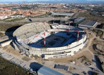 Ongoing work on the new Atletico Madrid stadium