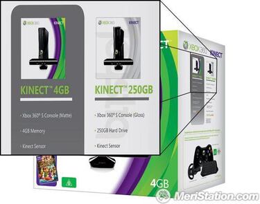 Habrá pack de Kinect con una Xbox 360 de 250GB