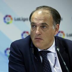 Tebas: "El Atlético es favorito para la final de Milán"
