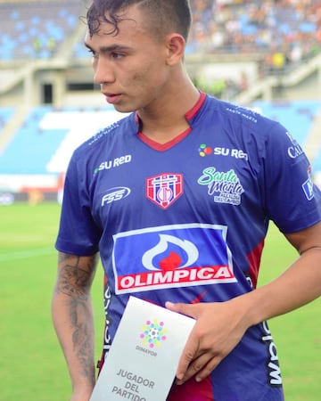 El delantero de Unión Magdalena  anotó once goles y realizó dos asisitencias. Además, fue convocado a la Selección Colombia Sub 23.