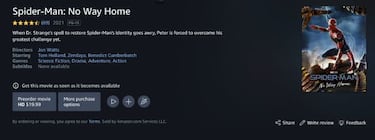 Spider-Man: No Way Home: ¿cuánto costará en plataformas digitales? Precio y detalles