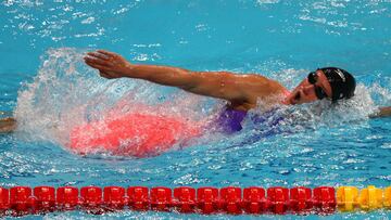 BUDAPEST, HUNGARY - JULY 25:  Mireia Belmonte of Spain competes during the Women&#039;s 1500m Freestyle final on day twelve of the Budapest 2017 FINA World Championships on July 25, 2017 in Budapest, Hungary.  (Photo by Al Bello/Getty Images)