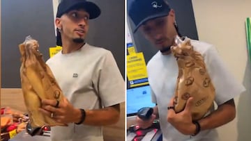 La mujer de Raphinha le graba comprando en un Lidl y todo el mundo repara en el mismo detalle