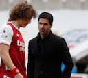 Arteta, "triste" por la marcha de David Luiz