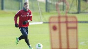 Muniain, durante un entreno.