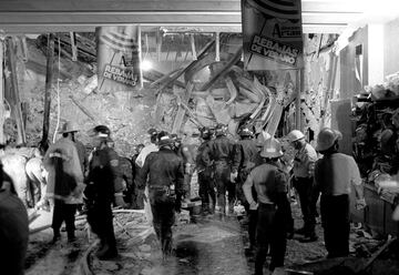 El 4 de septiembre de 1987. Un devastador incendio destruy車 los Almacenes Arias, situados en la calle Montera. Durante la extinci車n del fuego 10 bomberos murieron al derrumbarse el edificio.