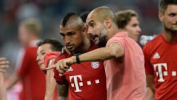 Josep Guardiola volvió a elogiar a Arturo Vidal en la previa del debut en la Bundesliga.