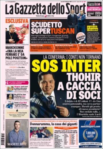 Portadas de la prensa mundial