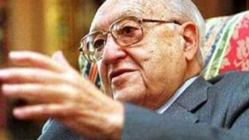 <b>12 AÑOS DIRIGIENDO EL CLUB. </b>El ex presidente del Espanyol Manuel Meler falleció a los 85 años de edad.