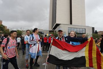 Barcelona 03 Junio 2018, Espaa
Banderazo de los hinchas argentinos en la puerta del Hotel Sofia.

Foto Ortiz Gustavo
