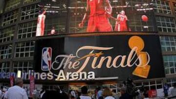 <b>SIN VIDA. </b>El American Airlines Arena de Miami, antes de un partido.