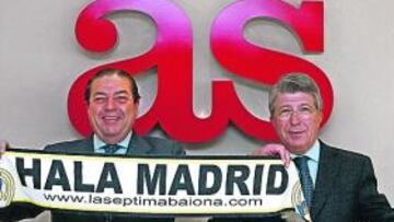 <b>SINTONÍA. </b>Vicente Boluda y Enrique Cerezo compartieron almuerzo y buen humor en AS.