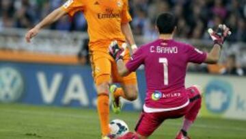 Bravo no pas¨® el examen ante el Madrid; Sidney sufri¨® a Bacca