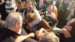 UFC's biggest scrap of the weekend wasn't in the ring...