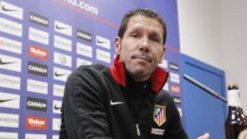 Diego Pablo Simeone en rueda de prensa.