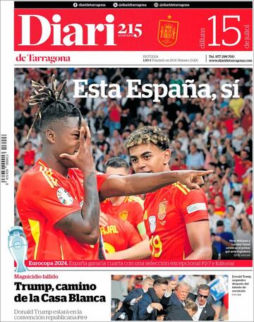 Invencibles, Reyes de Europa... Las portadas del triunfo de España en la Euro