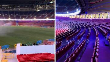 Se filtra este vídeo del interior del Camp Nou con la iluminación preparada: división de opiniones