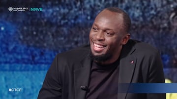 Usain Bolt, en el programa 'Che tempo che fa'.