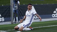 &Aacute;lex Mart&iacute;n, en un partido con el Juvenil del Real Madrid. 