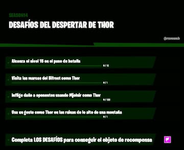 Desaf&iacute;os del Despertar de Thor