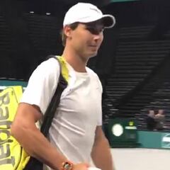 Nadal ya se entrena en París