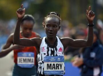 Mary Keitany ganando. 