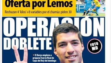 Portada del diario Mundo Deportivo del día 17 de mayo de 2016.