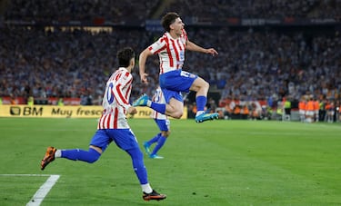 El delantero argentino empata la final de la Copa del Rey con un potente disparo desde la frontal del área, llevando el partido a la prórroga.