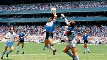 26/03/06 MUNDIAL DE FUTBOL DE MEXICO 1986 ARGENTINA INGLATERRA " LA MANO DE DIOS " DE MARADONA GOL