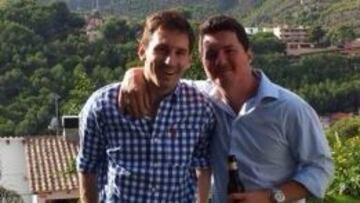 Messi, en la fiesta de cumpleaños de su hijo Thiago.