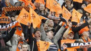 TODO POR UCRANIA. La afición del Shakhtar se reforzará con la presencia de hinchas de otros equipos.