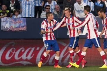 Antoine Griezmann celebrando el gol 2-2 