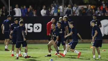 Zaza ha trabajado con normalidad y podrá estar ante el Betis.