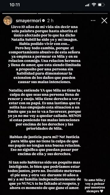 Las duras palabras de Sergio Mayer Mori sobre su ex pareja: “Creo que es momento de que vean realmente qué tipo de ‘madre’ es esta mujer”