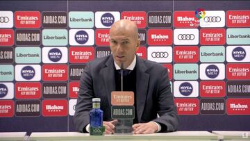Zidane: "Estoy muy contento por mis jugadores; cuando llega el gol es una liberación"