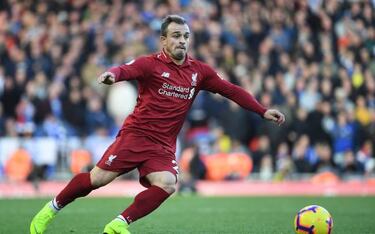 Shaqiri left out of Liverpool's trip to Belgrade