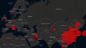 Coronavirus: mapa de afectados y contagiados hoy, en directo