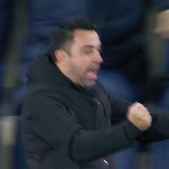 La sentida celebración de Xavi con el 1-2 que enamorará a los culés