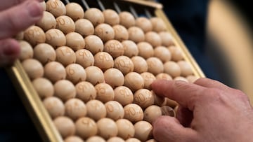 Organisers hold the draw of Spain's Christmas lottery 'El Gordo' (the Fat One) at the Royal Theatre in Madrid on December 22, 2018 in Madrid, Spain. This year's winning number will be awarded with a total of four million euros for the top prize to be shared between ten ticket holders. (Photo by Oscar Gonzalez/NurPhoto via Getty Images) LOTERIA NAVIDAD SORTEO