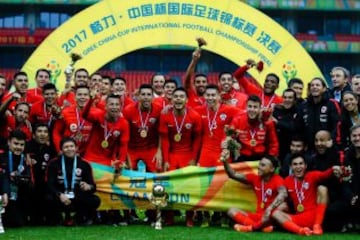 Así celebró la Roja el título de la China Cup