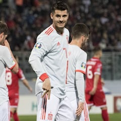 Morata volvió a marcar con España 500 días después