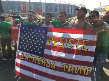 Así se viven los instantes previos al duelo entre los dos gigantes de Concacaf que se disputará en el Estadio Azteca