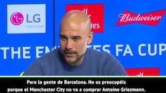 La razón que alega Guardiola para no fichar a Griezmann