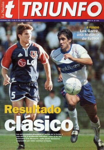 14 de abril de 2002: Resultado clásico, empate 1-1 en el Nacional por el Apertura.