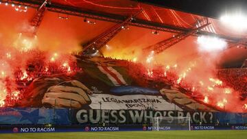 Un grupo de hinchas ataca a jugadores del Legia de Varsovia