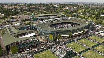 Vista aérea de Wimbledon.